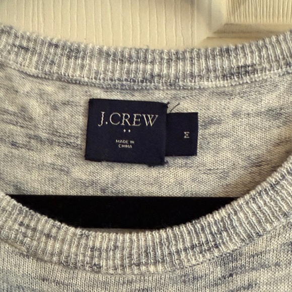 J. Crew Heathered Blue/Gray Long Sleeve Top - Picture 2 of 5